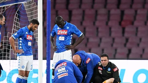 Moment de groază pentru Napoli, în meciul cu Udinese | FOTO | Portarul Ospina a căzut inconștient pe teren și a fost transportat de urgență la spital