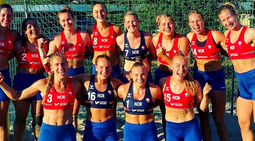 Fetele din echipa de handbal pe plajă a Norvegiei au fost amendate pentru că nu au purtat bikini. Ce sumă au de plătit. „Este ridicol