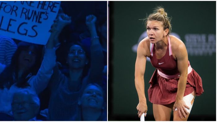Controverse uriașe la Turneul Campionilor! Ce pancartă au putut afișa două femei, după ce suporterii români au purtat tricouri cu Simona Halep: „Imaginați-vă ce s-ar putea întâmpla" | FOTO & VIDEO