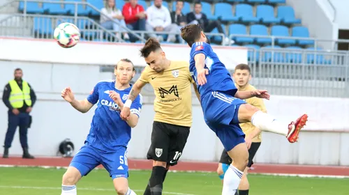 FC U Craiova – FC Voluntari 2-1, în etapa 26 din Superliga. Oltenii sunt la 5 puncte de play-off!
