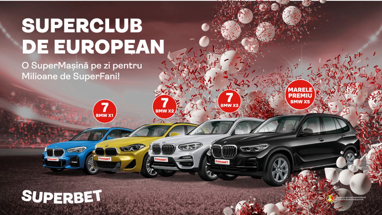 Superbet te pune pe 4 roți! Câștigă o SuperMașină la Campionatul European!