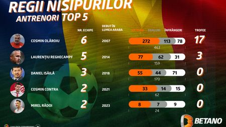 INFOGRAFIC: Regii români ai nisipurilor