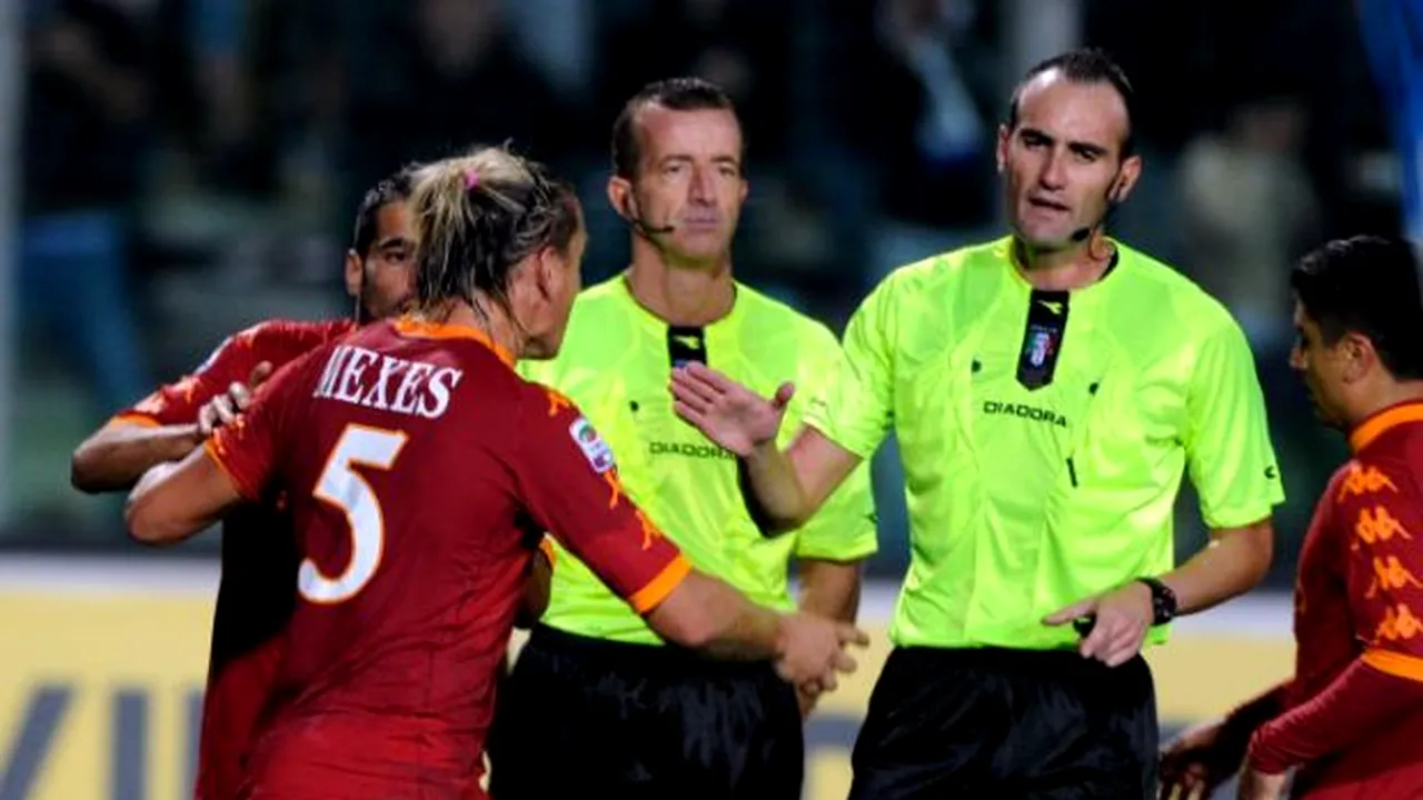 FOTO** Haos în vestiarul Romei: Mexes, suspendat o lună după ce a sărit să-l bată pe arbitru!