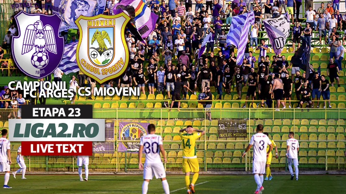 Remiză cu goluri în ultimele minute în derby-ul Argeșului.** Campionii FC Argeș și CS Mioveni s-au blocat reciproc pe 