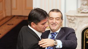 Becali a venit ieri la stadion să discute cu Lăcătuș
