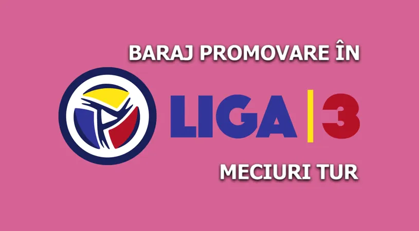 Rezultatele meciurilor tur ale barajului de promovare în Liga 3. Campioana din Alba a câștigat cu 11-2, cele din Arad și Botoșani sunt și ele ca și promovate