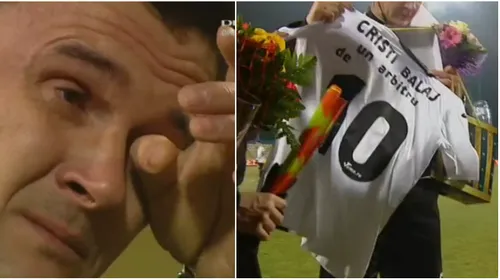 FOTO | Imagini impresionante la Mediaș: Cristi Balaj a plâns înainte Gaz Metan – Astra, ultimul meci al carierei. Cadoul primit de la gazde