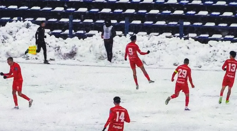 FC Bacău a ieșit învingătoare din duelul cu peisaj de iarnă din Buzău. Constantin Enache: ”Felicit jucătorii, am caractere adevărate!”