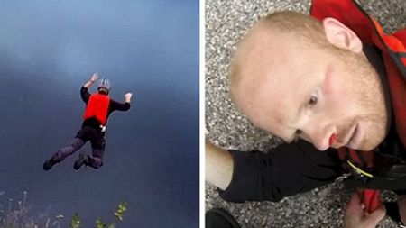 VIDEO TERIFIANT "Eram sigur că voi muri." A sărit în gol de la 300 de m și a descoperit că parașuta nu se deschide!
