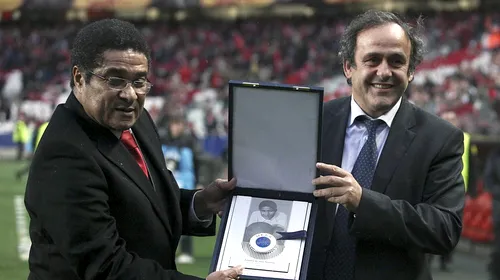 Blatter și Platini deplâng „pierderea unei legende” a fotbalului, Eusebio