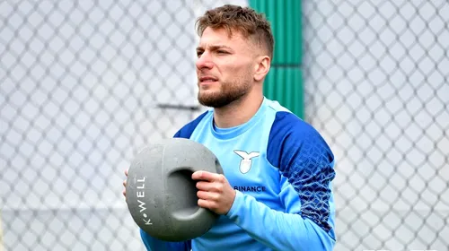 Veste proastă pentru CFR Cluj: Ciro Immobile, vedeta lui <i class='ep-highlight'>Lazio</i>, șanse tot mai mari să fie apt pentru duelul de Conference League