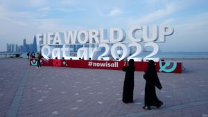 Steagul FIFA pe cel mai înalt qatarg