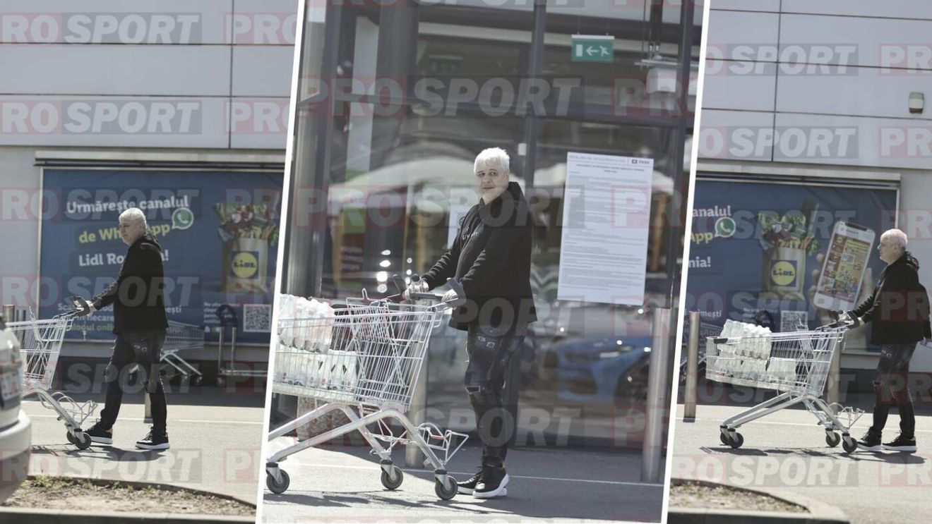 Marius Șumudică i-a lăsat cu gura căscată pe angajații de la Lidl. Cu ce și-a umplut căruciorul