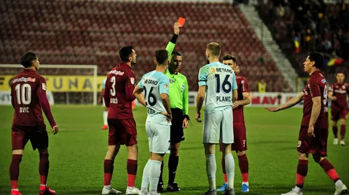 Bogdan Planic a aflat cât va absenta după cartonașul roșu din meciul cu CFR Cluj