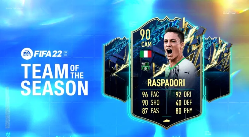 Giacomo Raspadori în FIFA 22! Cerințe SBC și recenzia cardului