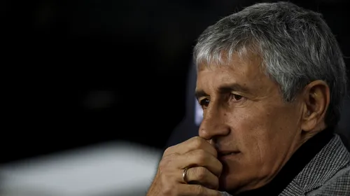 Quique Setien, dezamăgit după primul „El Clasico” din carieră. „Nu trebuie să ne gândim că nu a marcat Messi”