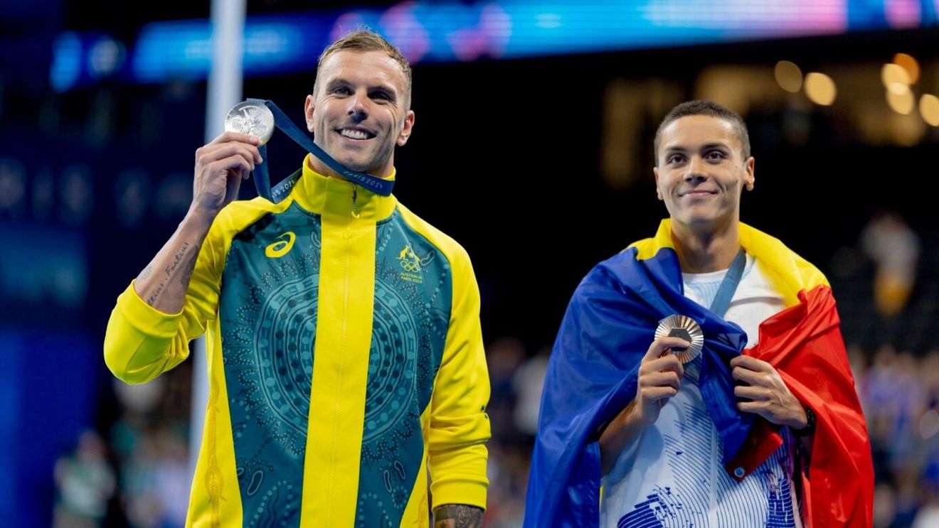 David Popovici a fost oprit de australianul Chalmers, care a luat bronz, înainte să urce pe podium. Reacția la care nimeni nu se gândea: „Cam asta e atitudinea”
