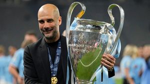 Pep Guardiola s-a descătușat după câștigarea celui de-al treilea trofeu în Liga Campionilor: „A fost scris în stele!”. Ce le-a spus jucătorilor săi la pauza finalei cu Inter Milano