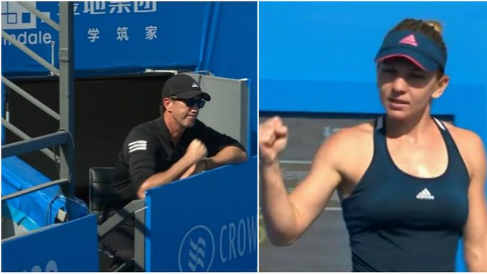 Simona Halep, salvată din nou de Darren Cahill! Discursul motivațional care a schimbat soarta meciului cu Jelena Jankovic: "Limpezește-ți mintea și refuză să pierzi!"