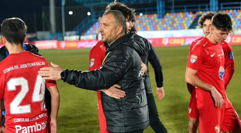 FC Bacău, fruntea Moldovei în Liga 2! Echipa lui Costel Enache nu a pierdut de 10 etape, a încheiat sezonul regular pe locul 9, iar antrenorul anunță obiectivele pentru play-out