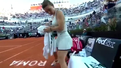 Halep, demoralizată în fața jocului perfect al Mariei Sharapova: 