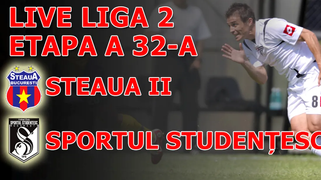 Liga I e tot mai aproape!** Steaua II - Sportul 0-1