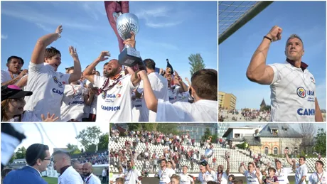 Rapid a primit trofeul de campioană a Seriei a 2-a a Ligii 3.** Giuleștenii au sărbătorit în fața a 10.000 de spectatori promovarea în Liga 2
