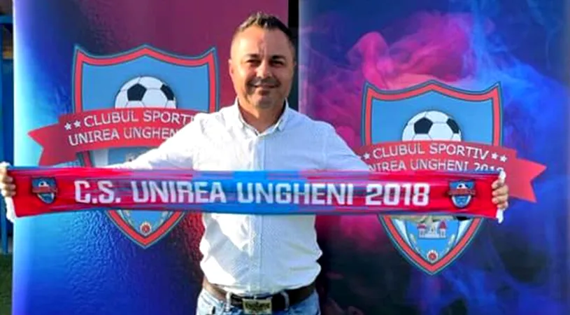 Florentin Petre, prezentat oficial ca antrenor principal la Unirea Ungheni. Ce transmite clubul din Liga 3