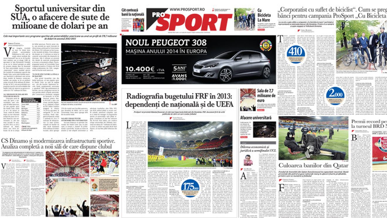 Marți, în săptămânalul ProSport - un document ferit de ochii publicului de către șefii fotbalului: bilanțul FRF