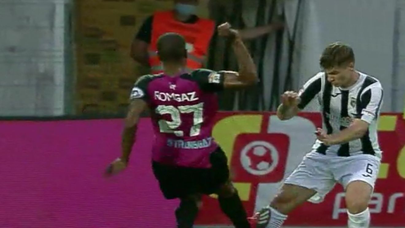 Cardoso de la Gaz Metan Mediaș, trei etape de suspendare după intrarea criminală asupra lui Simion de la Astra Giurgiu!