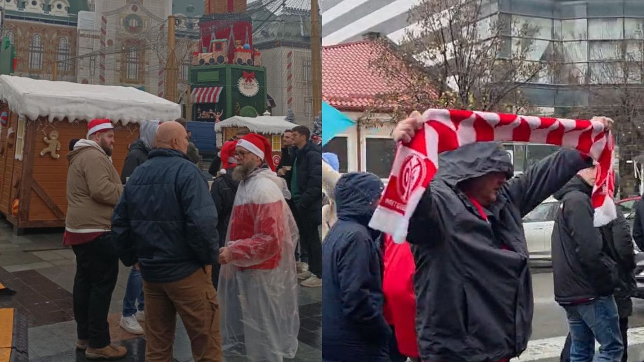 Fanii celor de la Mainz au dat năvală la Târgul de Crăciun din Craiova, înaintea meciului din Conference League