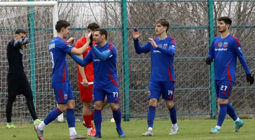 Steaua, fără milă în amicalul cu CSM Alexandria. Spaniolii Gualda și Rubio au marcat cinci goluri