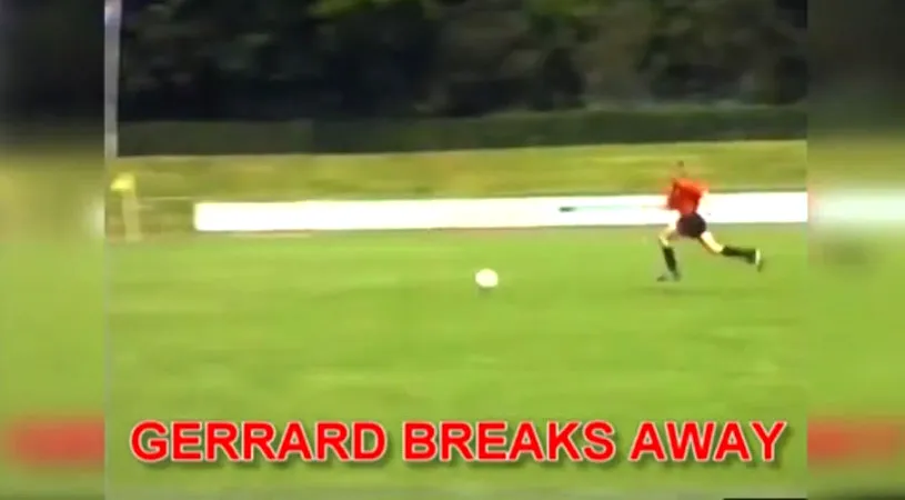 VIDEO | Imagini impresionante cu Gerrard când avea 12 ani: 