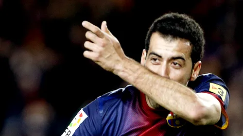 Sergio Busquets nu va juca în meciul cu Ajax Amsterdam