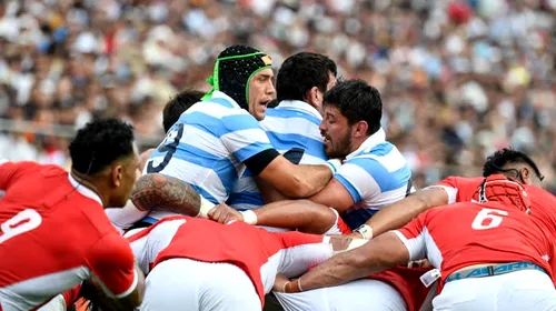 Argentina, victorie facilă cu Tonga, la Cupa Mondială de rugby. Care este situația Grupei C
