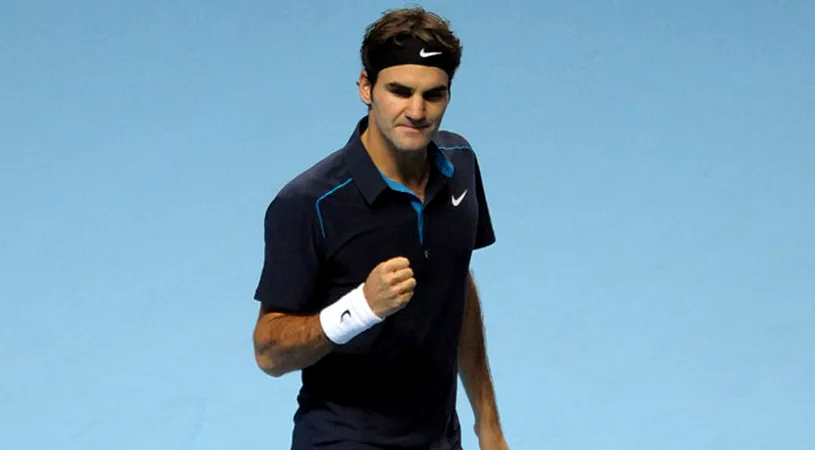 Federer a început în forță Turneul Campionilor: victorie în 3 seturi cu Tsonga