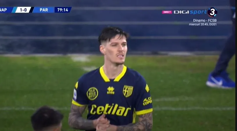 Dennis Man a debutat la Parma! Primele imagini cu românul pe teren, în Serie A, după transferul record de la FCSB + Faza surprinzătoare în care a fost implicat | FOTO