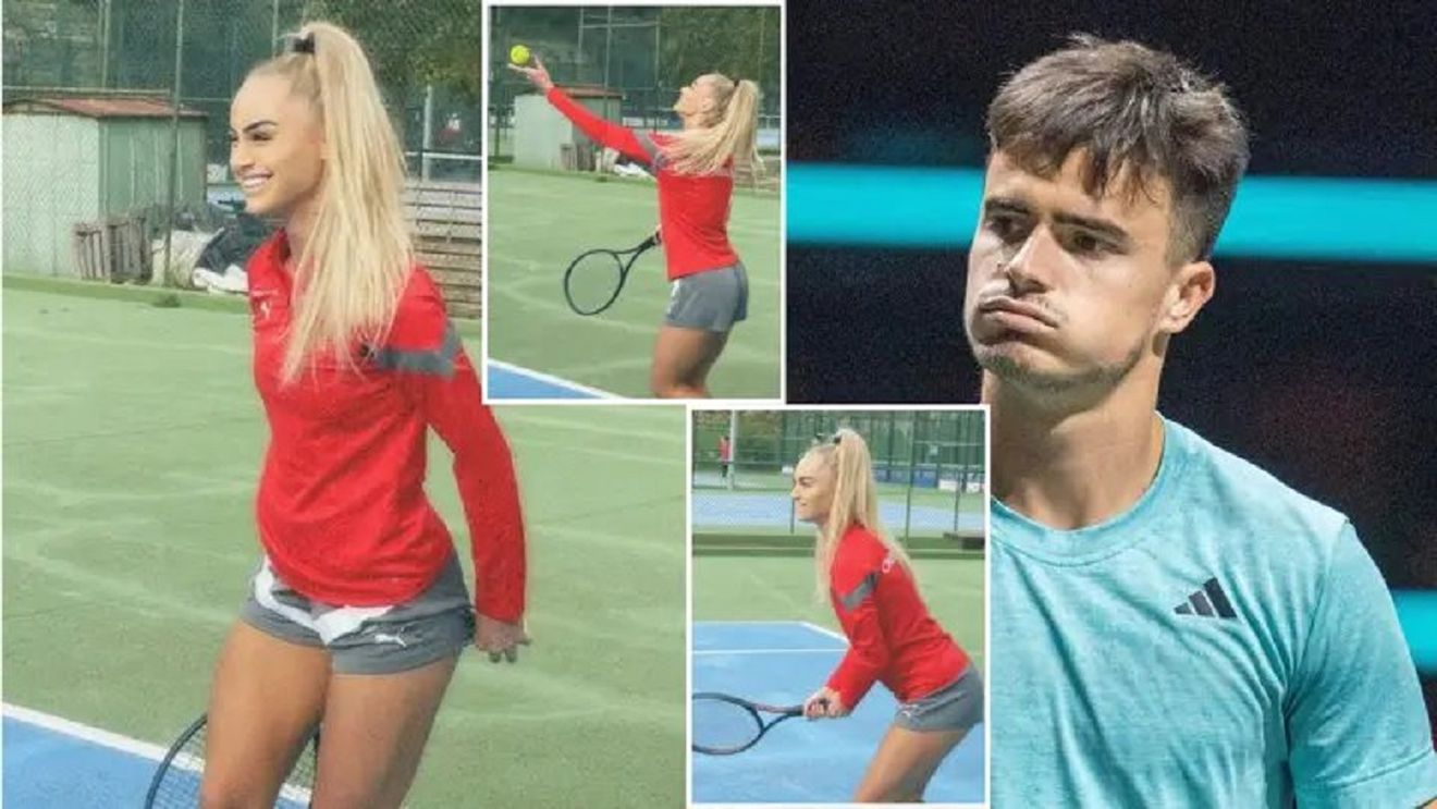 Un tenismen cunoscut și-a încercat norocul cu Alisha Lehmann! Cum a răspuns fotbalista la propunerea de a juca „dublu-mixt" | FOTO