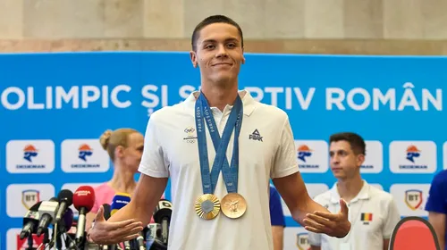 Dinamo Bucureşti a pregătit banii pentru David Popovici. Cât va primi campionul olimpic, după ce Ion Țiriac i-a dat două maşini şi COSR a decis să îi plătească 200.000 de euro pentru cele două medalii