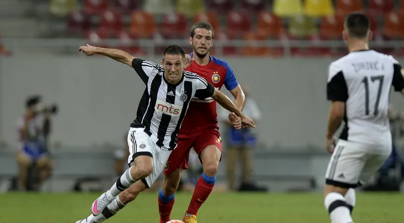 Steaua va juca în Serbia în zi de doliu național. Antrenorul lui Partizan anunță că doar Bojinov este incert: 