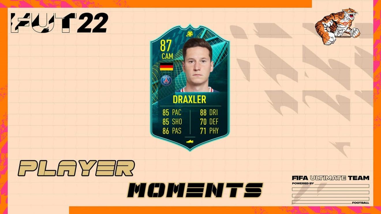 Player Moments Julian Draxler în FIFA 22. Recenzia unui card foarte echilibrat din Ultimate Team
