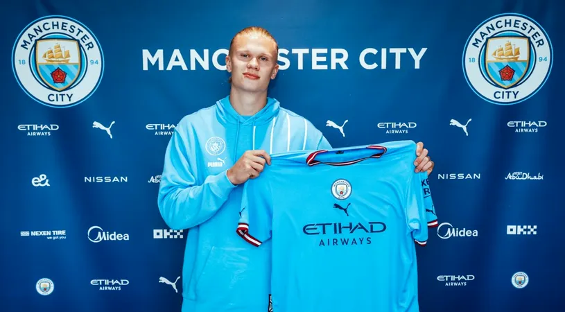 OFICIAL | Erling Haaland a semnat cu Manchester City! Au apărut primele fotografii cu jucătorul norvegian în tricoul campioanei din Premier League