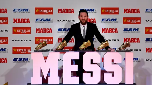 Încă un record pentru Messi! Starul Barcelonei a primit Gheata de Aur: „Este mai ușor pentru că sunt la cea mai bună echipă din lume”