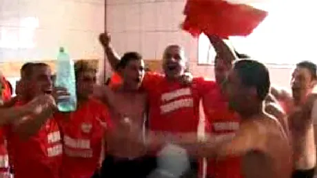 Vezi cum au sărbătorit cei de la CSM Târgoviște (Progresul Gorgota) promovarea în Liga 3