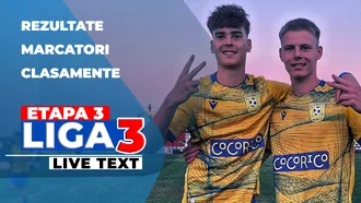 Etapa 3 Liga 3 | Minaur Baia Mare e umilită pe teren propriu, 10 goluri la partida de la Câmpulung Muscel. SC Popeşti Leordeni s-a împierdicat de Dinamo 2, Ştiinţa Poli Timişoara și ACS Mediaș au pierdut