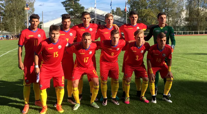Naționala sub 19 ani a României a învins Finlanda în al doilea meci al dublei amicale dintre cele două țări.** Jucătorii din Liga 2 și 3 folosiți de Costel Enache