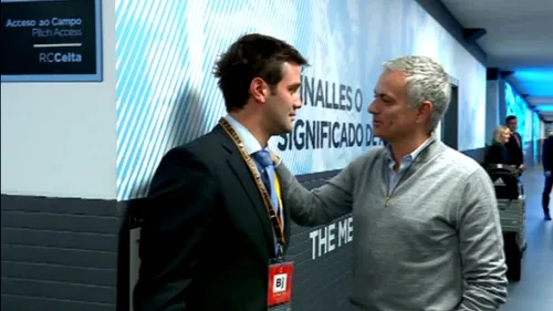 VIDEO | Întâlnire spectaculoasă înainte de Celta Vigo - Manchester United. Mourinho l-a întrebat pe Cristi Chivu despre soarta FCSB-ului: 
