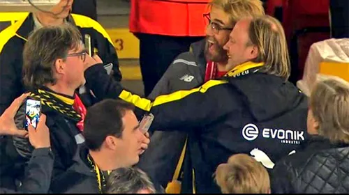 FOTO | Momente fabuloase la Liverpool – Dortmund. Ce s-a întâmplat cu un suporter din tribune