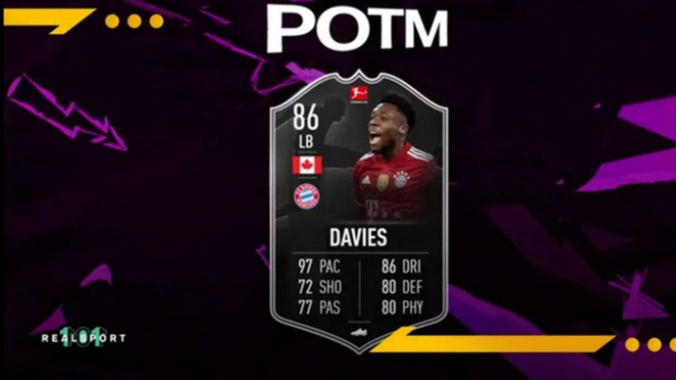 POTM Alphonso Davies deține unul dintre cele mai rapide carduri în FIFA 22! Ce atribute are fundașul stânga