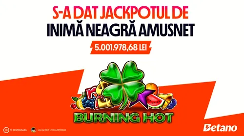 Jackpot de 1 milion de euro, câștigat în Cazinoul Betano: „Am crezut că erau 100.000, nu 1 milion!”. ADVERTORIAL